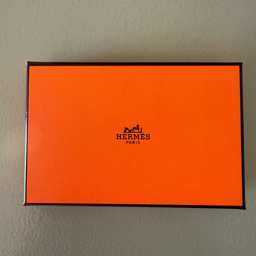 Hermes Brown Leather Envelope Wallet - Picture 5 of 5